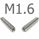 Отзыв на товар DIN 913 Винт установочный с внутренним шестигранником и плоским концом нержавеющая сталь А2 М1.6x2